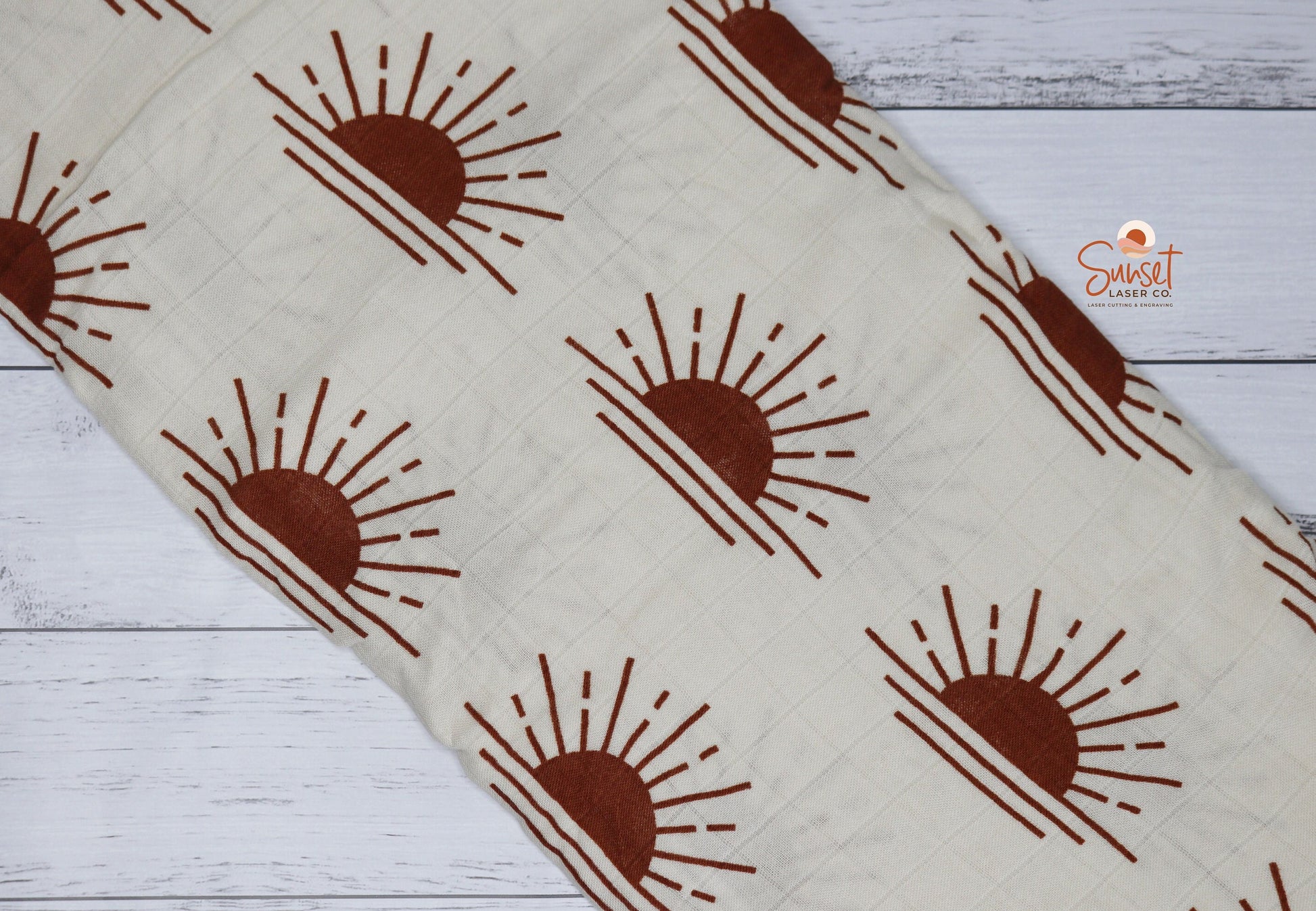 Bamboo Cotton Baby Muslin Wrap - Suns & Arches