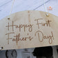 Round Fathers Day Photo Sign