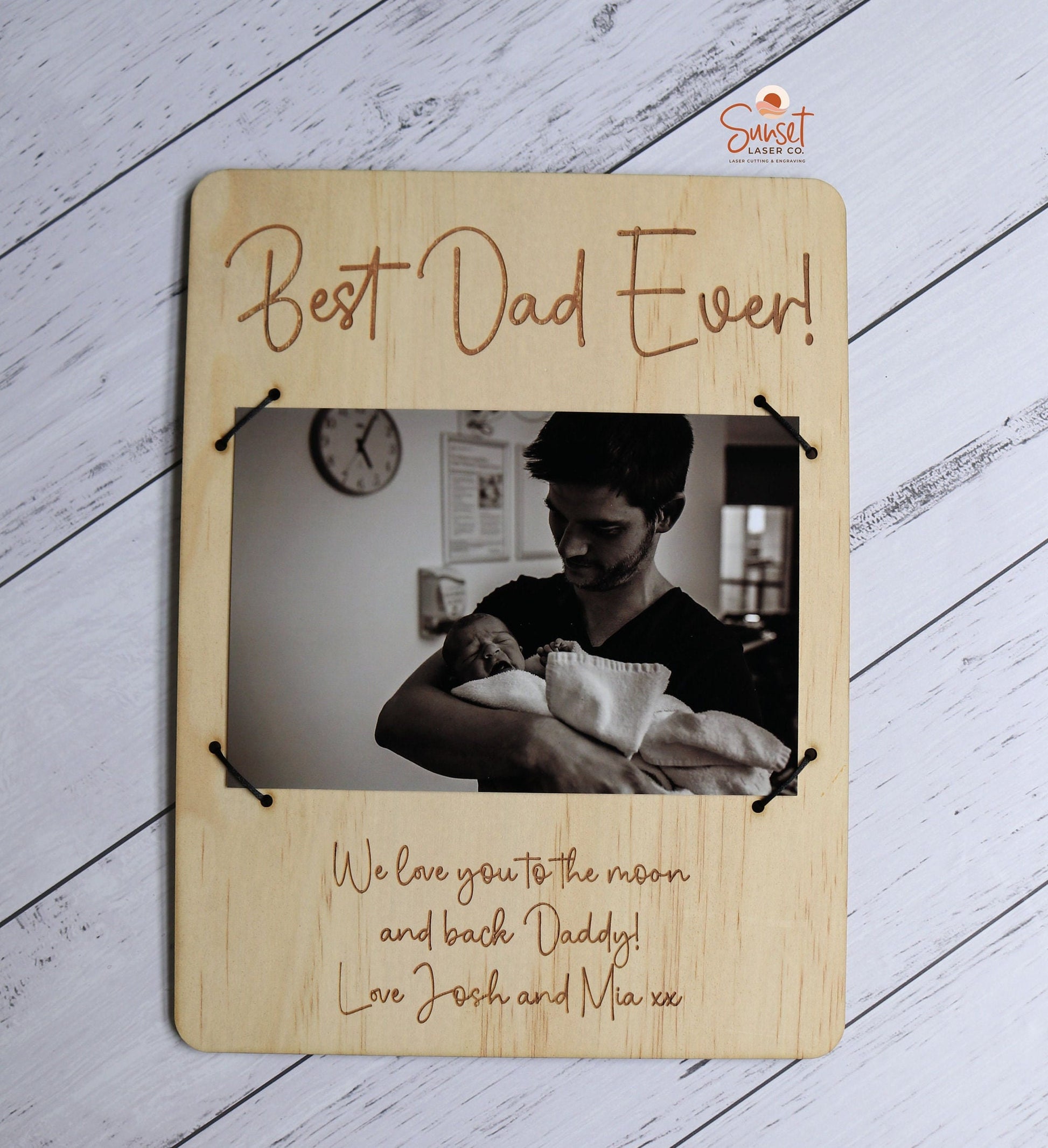 Rectangle Fathers Day Photo Sign