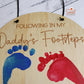 Fathers Day Personalised Foot Print Sign