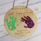 Fathers Day Personalised Hand Print Sign