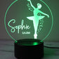 laser engraved Personalised Night Light with green light 